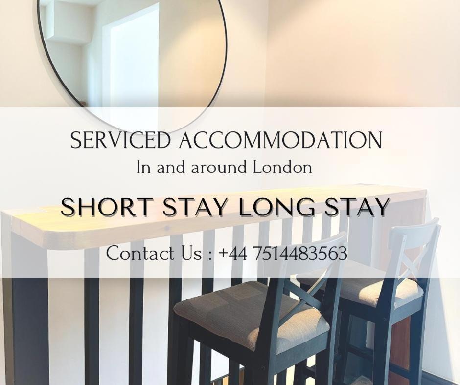 Heathrow/Ashford Hospital/Twickenham Short Stay Apartment Stanwell Eksteriør bilde